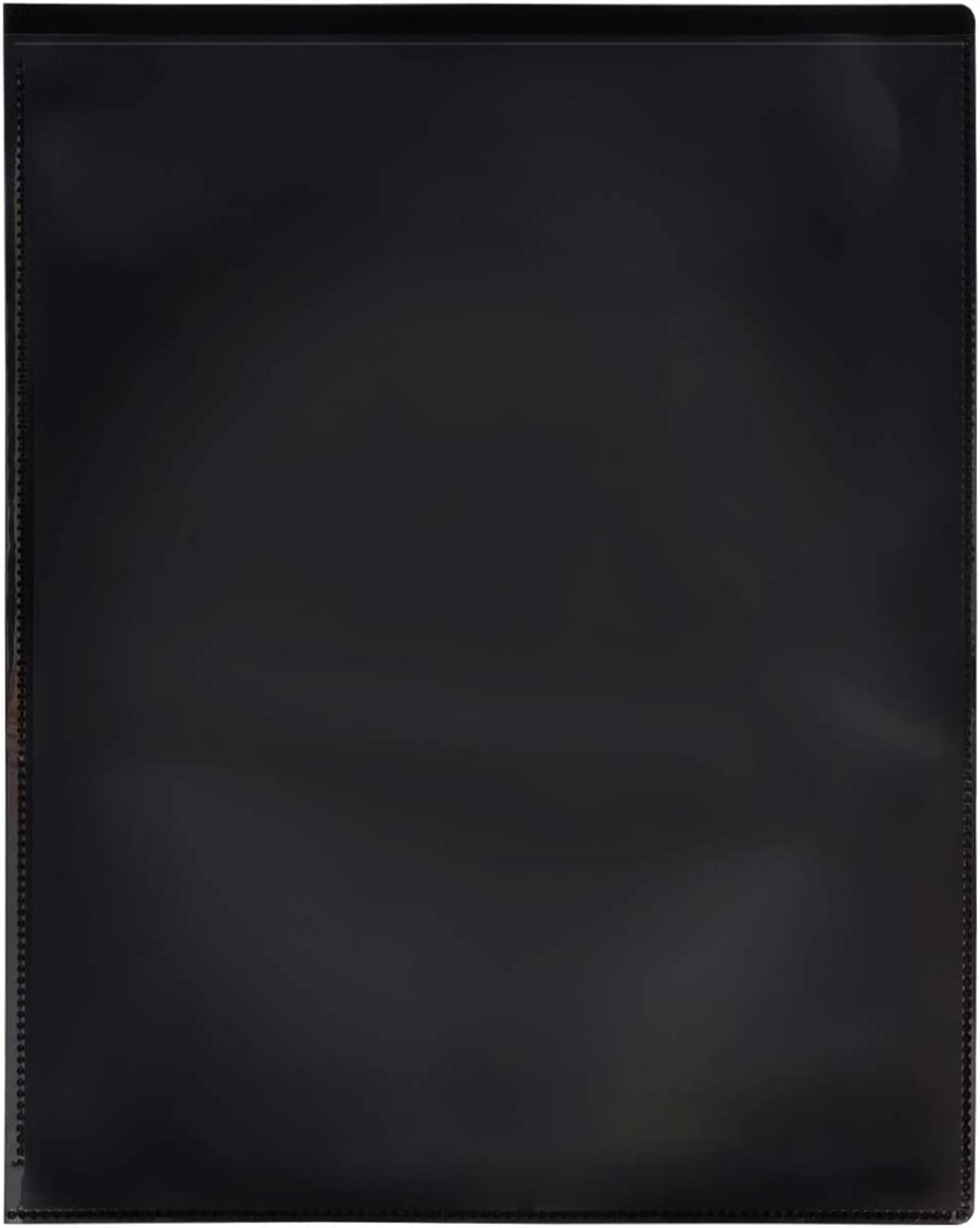 Plastic 2-Pocket Folders - Clear Overlay on Front and Back - Made in U.S.A